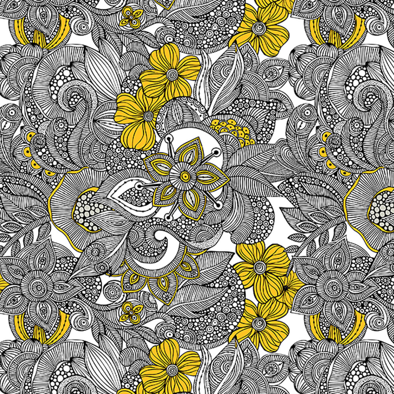 Doodles black and yellow