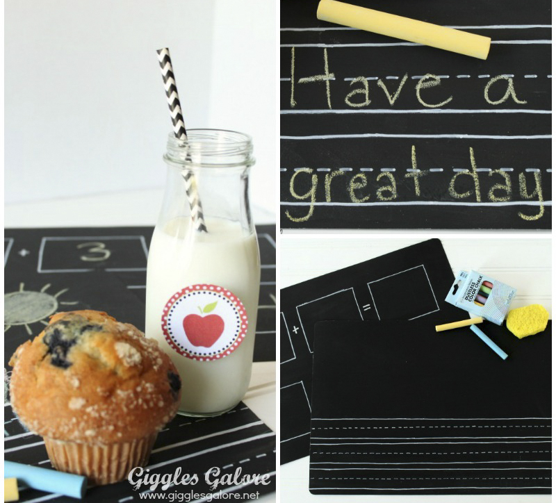 Chalkboard Placemats for Kids