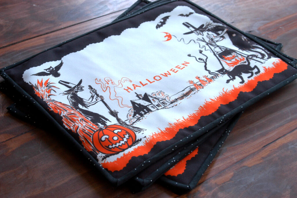 Vintage Halloween Placemats by Heidi Kenney