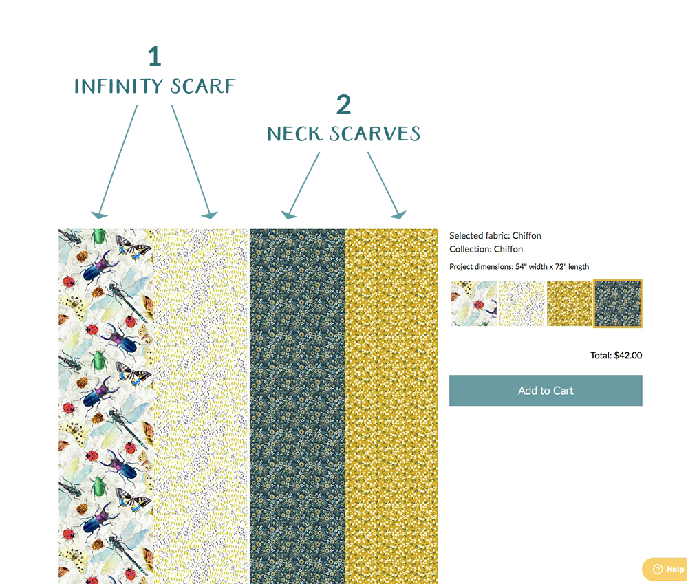 Create three scarves for under $15 each! | Spoonflower Blog