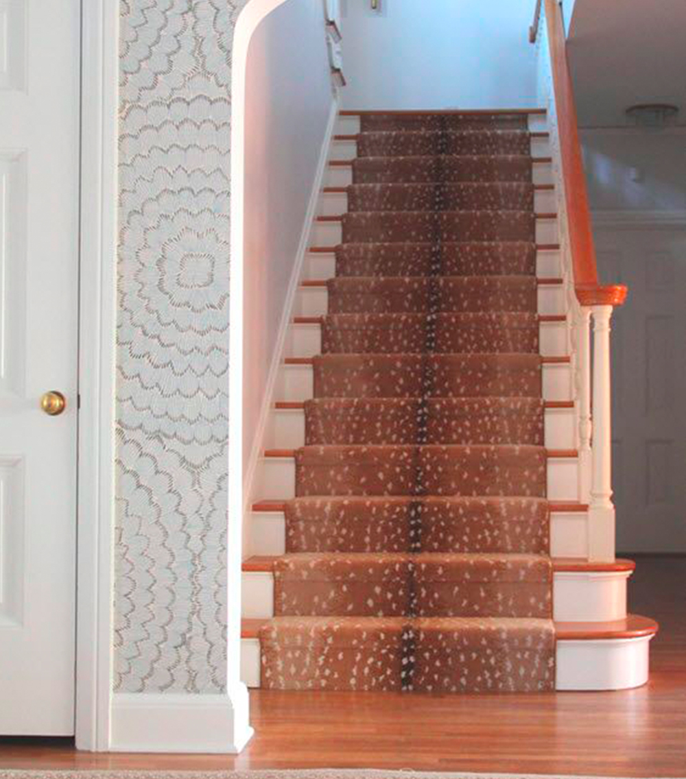 Faux fur carpet stairs | Spoonflower Blog