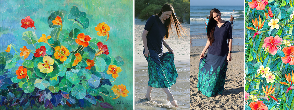 Floral inspiration from Micklyn's grandmother; an oil painter | Spoonflower Blog