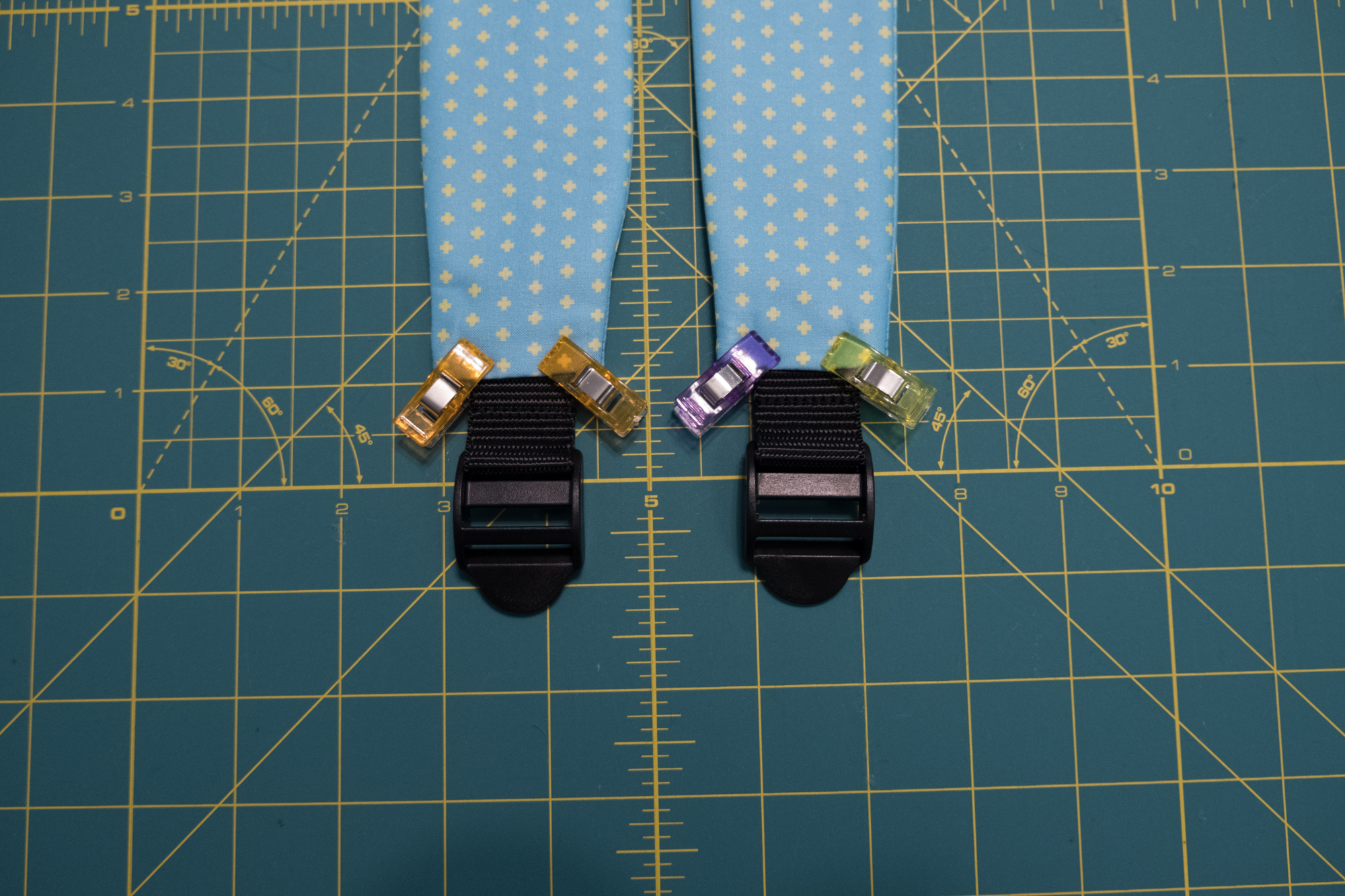 Attach webbing and buckle to straps | Spoonflower Blog