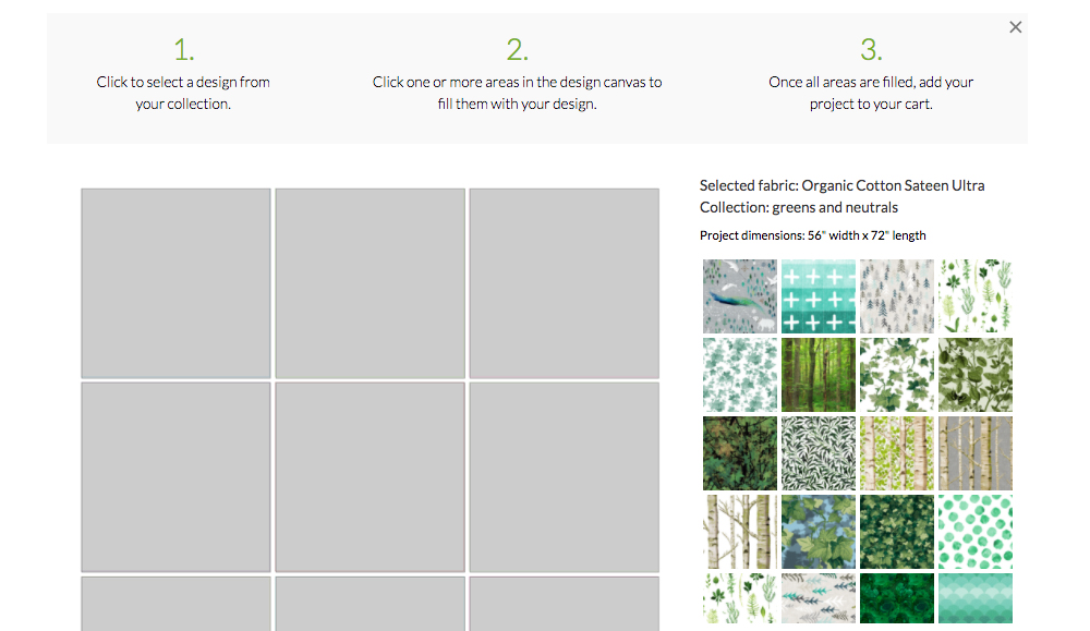 How To FillAProject Dinner Napkin Set Spoonflower Blog