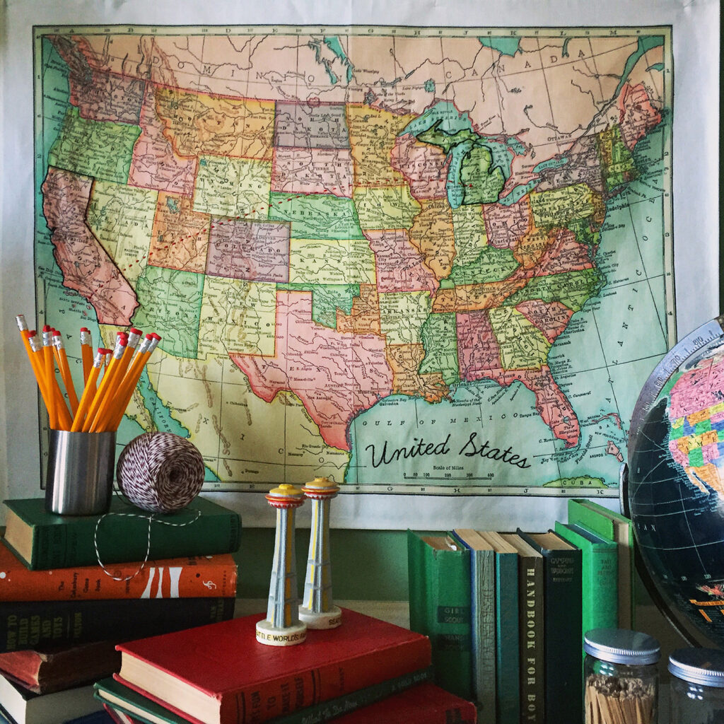 These 5 Embroidery Stitches Will Help You Personalize a Map | Spoonflower Blog 