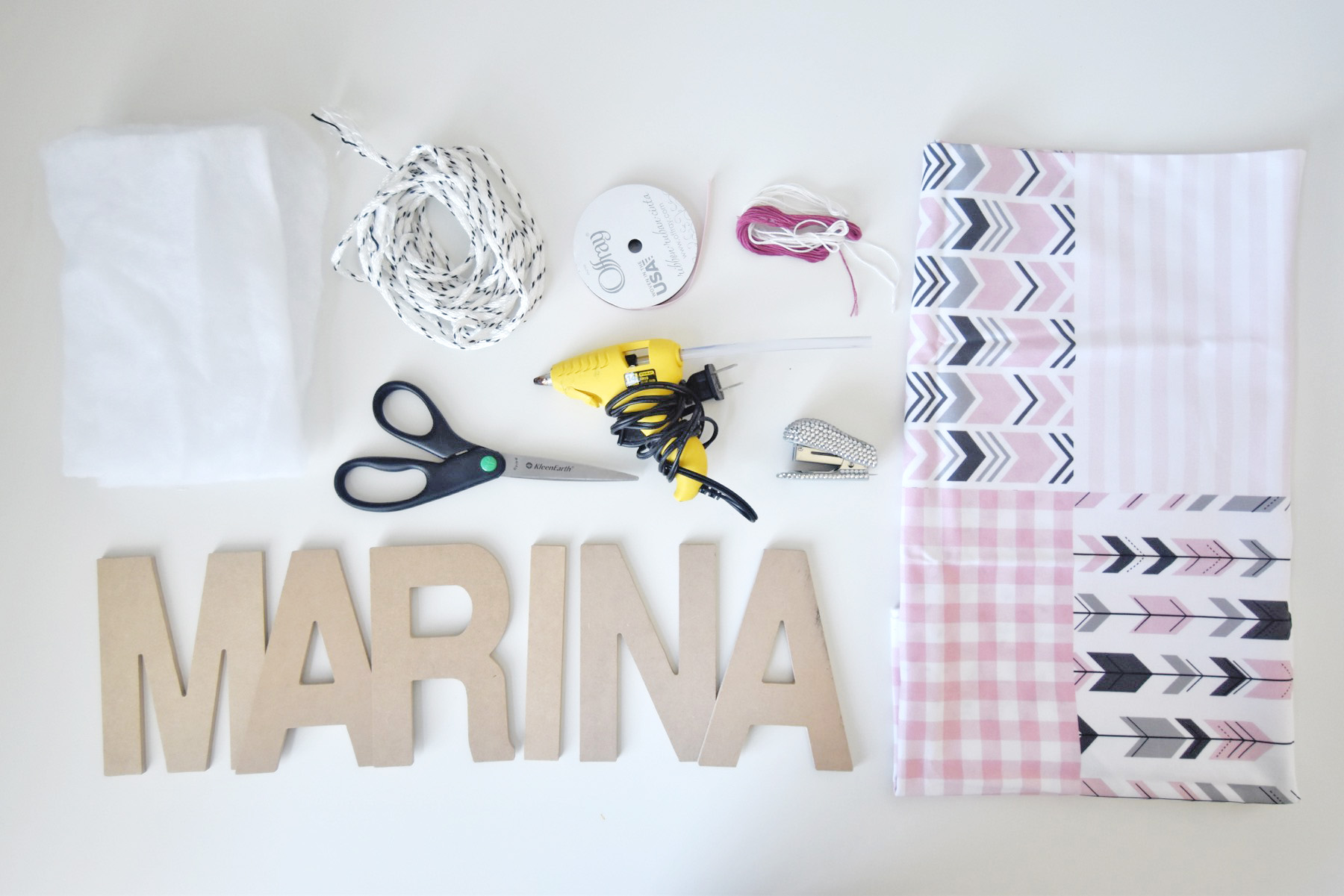 DIY Personalized Name Garland | Spoonflower Blog 
