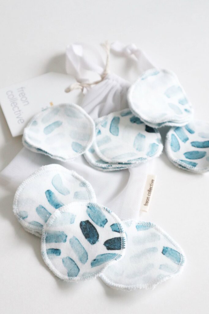 A pile of reusable makeup wipes | Spoonflower Blog 