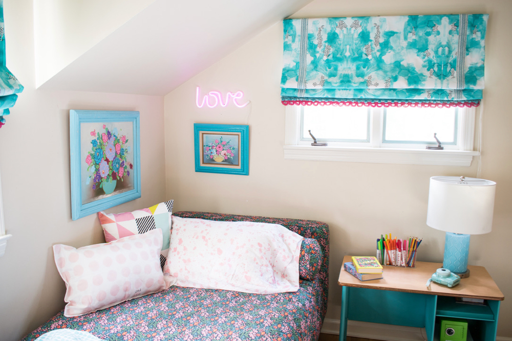 Eleanor's stylish bedroom | Spoonflower Blog 