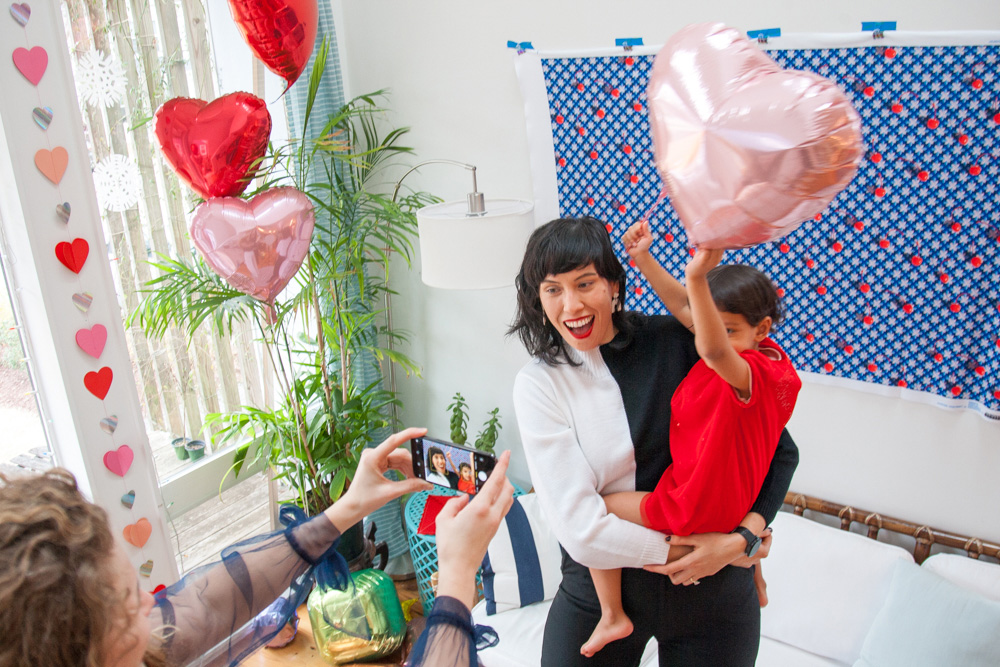A DIY Galentine's Day Photo Booth for Any Budget | Spoonflower Blog 