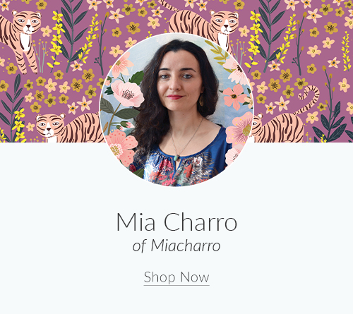 February Designer Spotlight: Meet Mia Charro of misacharro | Spoonflower Blog
