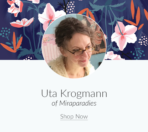 February Designer Spotlight: Meet Uta Krogmann of miraparadies | Spoonflower Blog
