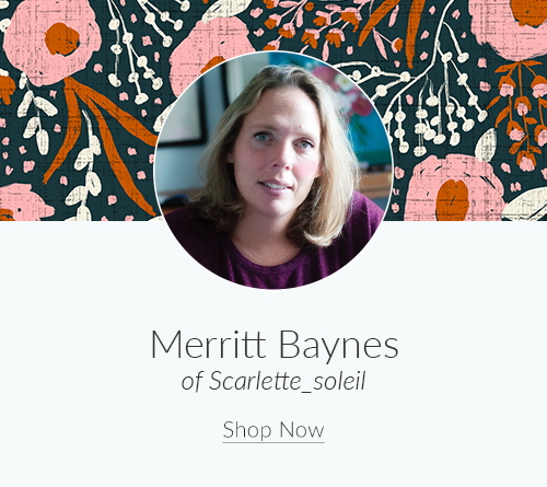 February Designer Spotlight: Meet Merritt Baynes of scarlette_soleil | Spoonflower Blog
