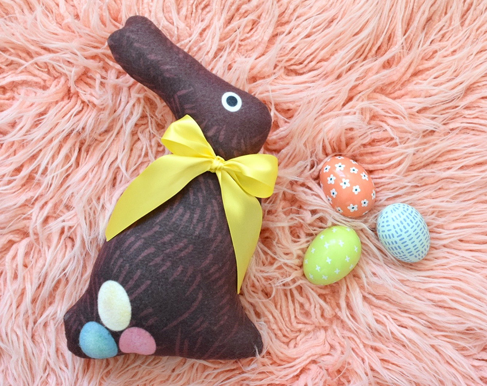 Make This DIY Easter Chocolate Bunny Plushie for Under $20 | Spoonflower Blog 