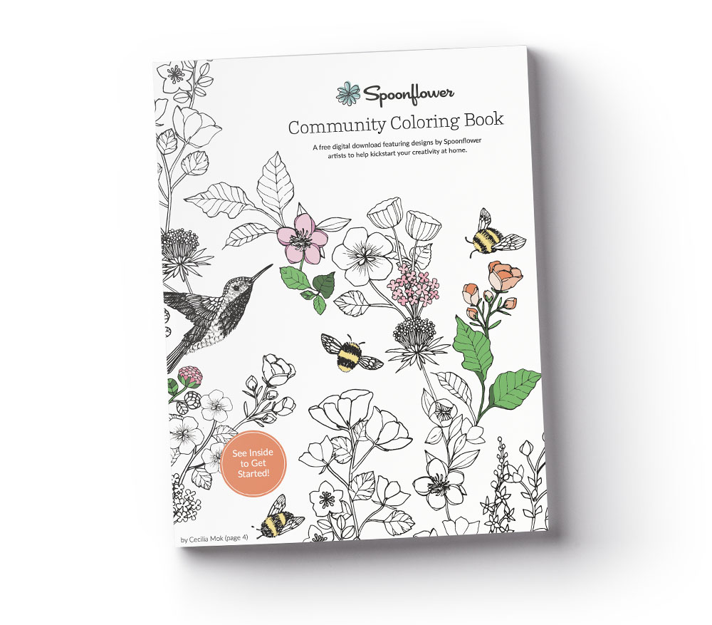 Download Your Free Copy of The Spoonflower Community Coloring Book | Spoonflower Blog 