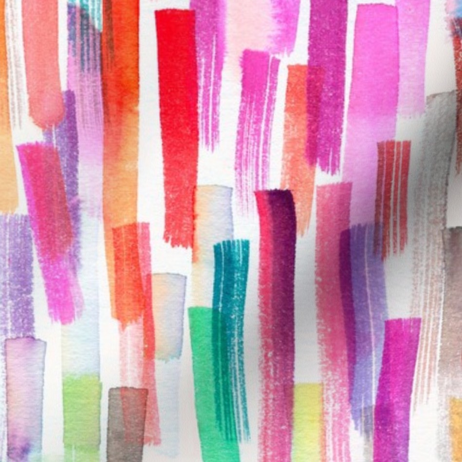 Colorful paint brushstrokes