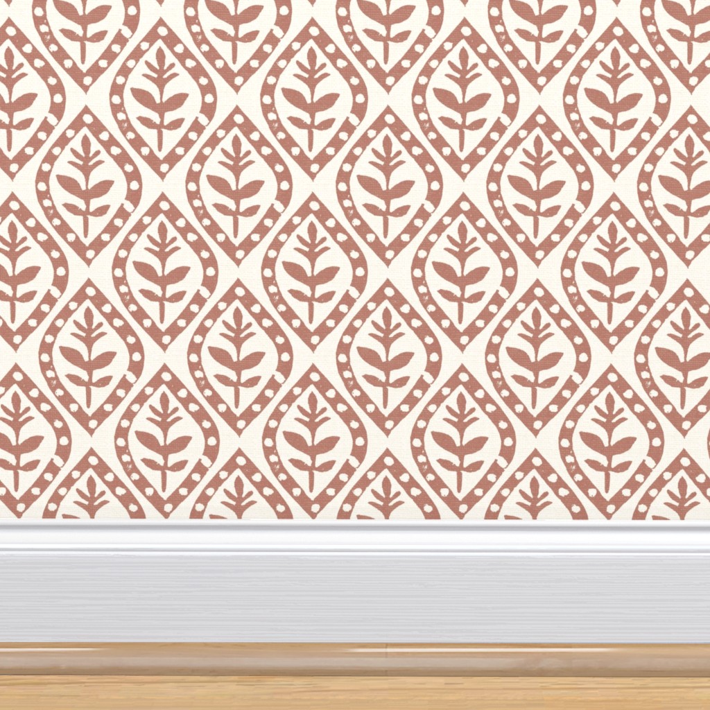 terracotta wallpaper pattern