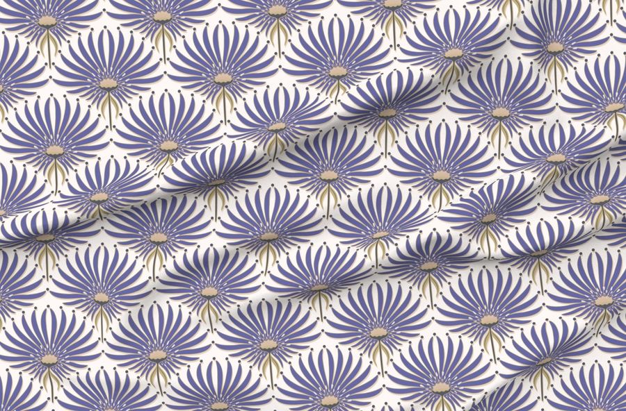 purple flower fabric